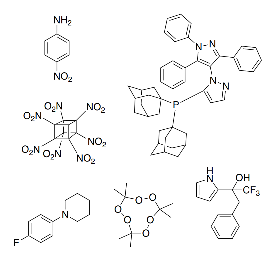 Six different molecules.